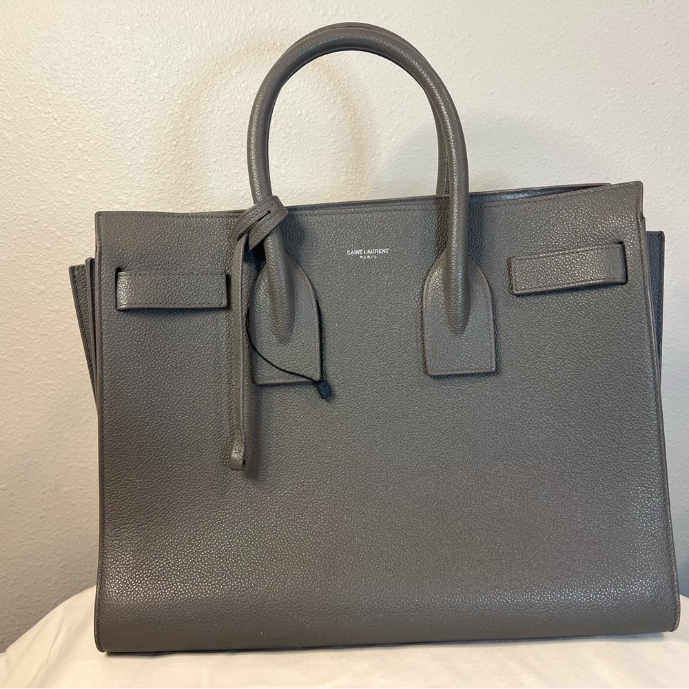 Saint Laurent Gray Satchel Bag